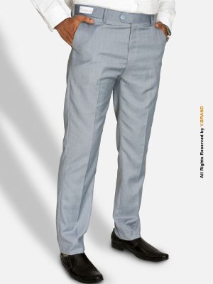 Pearl Gray Slim Fit Dress Trousers -DP-1020