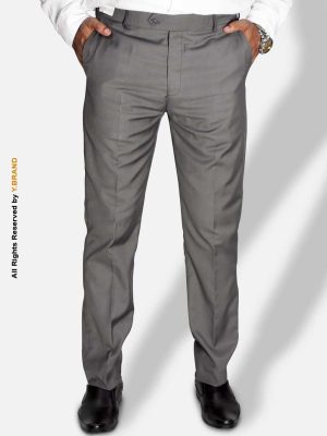 Ash Gray Slim Fit Dress Trousers-DP-1021