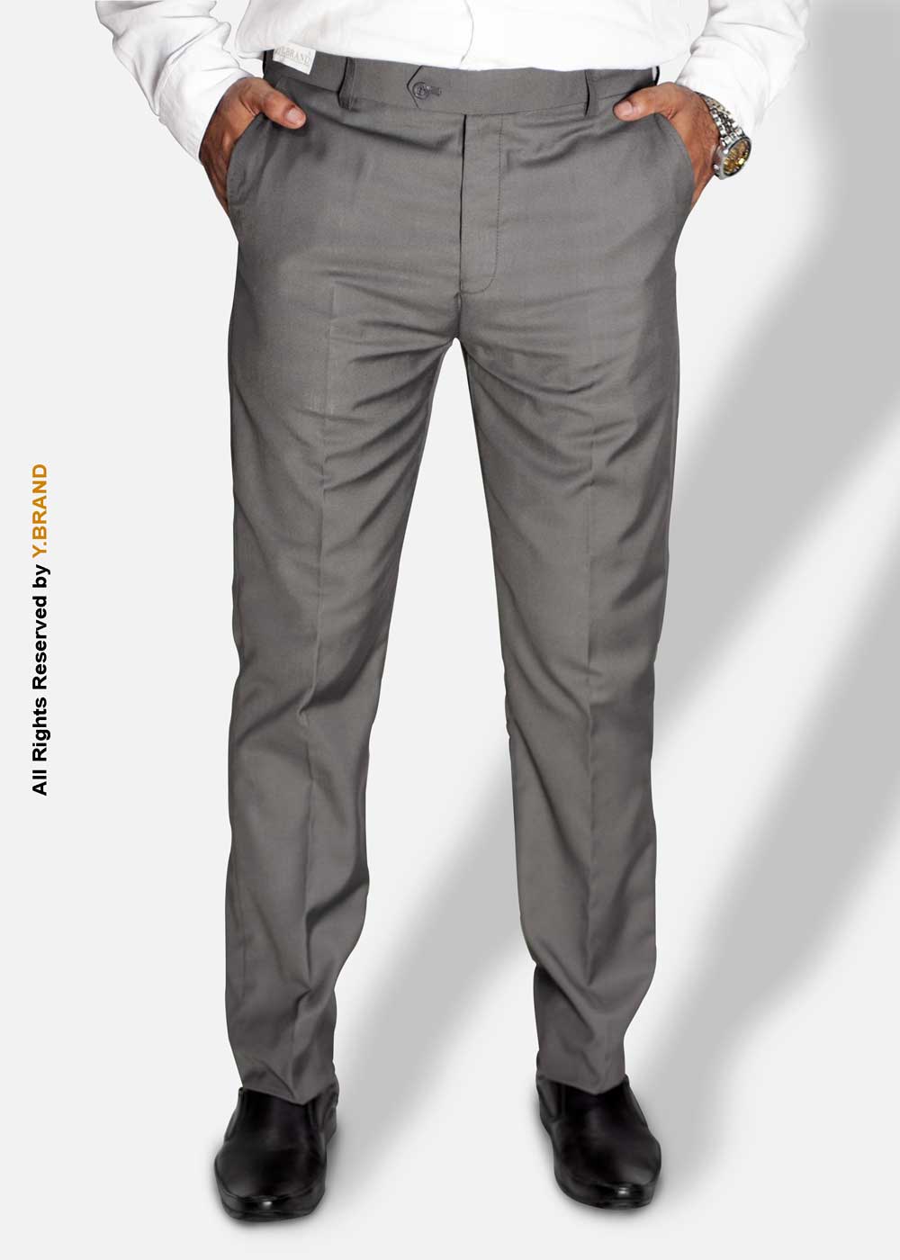 DP-1021 Ash Gray Slim Fit Dress Trousers – DP-1021 | YBRAND