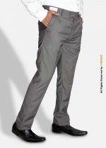 Ash Gray Slim Fit Dress Trousers-DP-1021