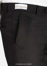 Plain Black Slim Fit Dress Trouser-DP-1022