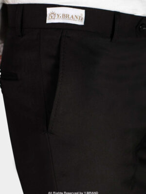 Plain Black Slim Fit Dress Trouser – DP-1022 | YBRAND
