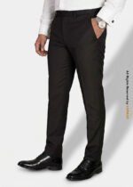Plain Black Slim Fit Dress Trouser – DP-1022 | YBRAND