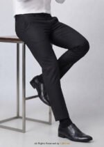 Plain Black Slim Fit Dress Trouser – DP-1022 | YBRAND