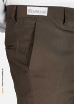 Walnut Brown Slim Fit Dress Trousers – DP-1023 | YBRAND - Image 4