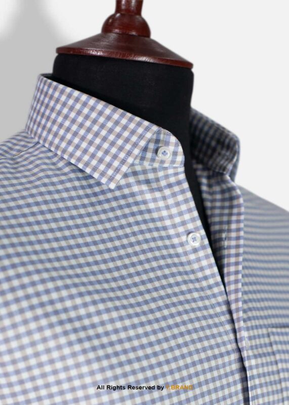Royal classic three tone small check Dress shirt