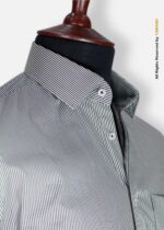 Business Black and white striped formal shirt FS-1036