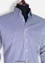 Oxford Business Blue striped formal shirt FS-1039