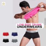 Stylish, Trendy, Pure cotton Boxer, Underwear, Low Rise Trunk for men-UW-001
