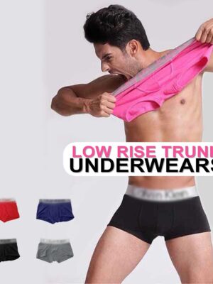 Stylish, Trendy, Pure cotton Boxer, Underwear, Low Rise Trunk for men-UW-001