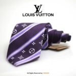 YBRAND-Classic LV Signature Silk Necktie for men-T-121 - Image 4