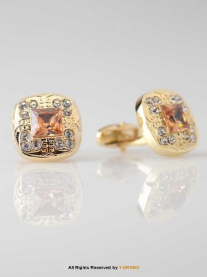 Premium Jewel Cufflinks with Zircon & Diamonds-CL-1091