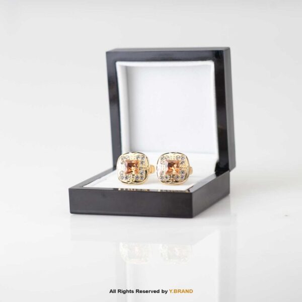 Premium Jewel Cufflinks with Zircon & Diamonds-CL-1091 4 Premium Jewel Cufflinks with Zircon & Diamonds-CL-1091