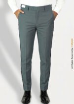 Gray Micro Check Dress Pant with Black Side Stripe – DP-1025 | YBRAND