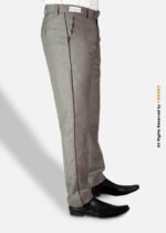 Light Brown Micro Check with Black Piping Dress Trousers – DP-1026 | YBRAND