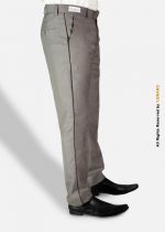 Light brown Micro Check with black piping Trousers- DP-1026