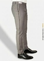 Light Brown Micro Check with Black Piping Dress Trousers – DP-1026 | YBRAND