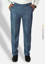 Pearl Aegean Micro Check Trousers with Black Stripe – DP-1028 | YBRAND