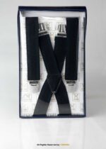 Black Wide Braces, Heavy Duty Strong Clips Suspender for men-SB-1026 - Image 2