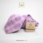 YBRAND-Classic GG Pattern Silk Necktie for men-T-103