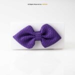 Purple Check PATTERN BOW TIE BT-1017 - Image 2