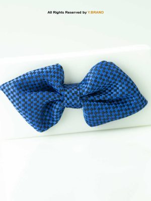 Blue Check PATTERN BOW TIE BT-1018