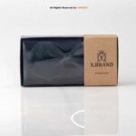 Triangle Gray Velvet Neck Bow Tie BT-1022 - Image 3