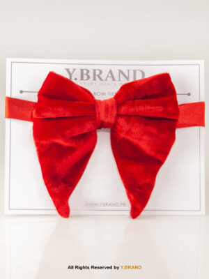 Red Butterfly Velvet Tuxedo Neck Bow Tie BT-1024