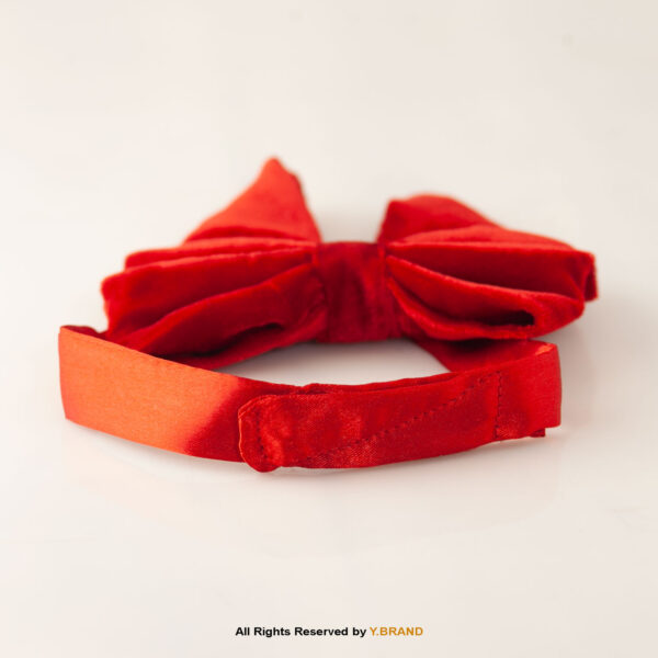 Red Butterfly Velvet Tuxedo Neck Bow Tie BT-1024 2 Red Butterfly Velvet Tuxedo Neck Bow Tie BT-1024