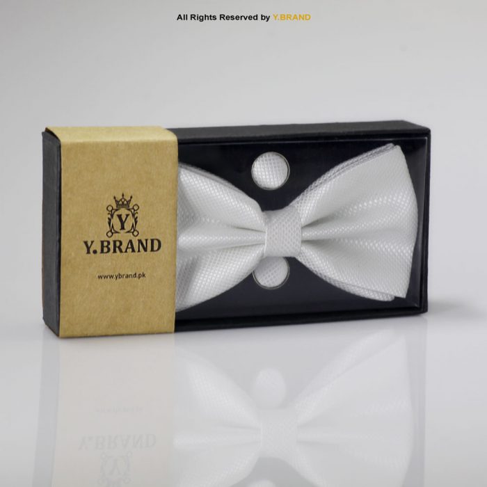 WHITE BOW TIE AND CUFFLINK SET-GIFT SET-BTS-013 2 WHITE BOW TIE AND CUFFLINK SET-GIFT SET-BTS-013