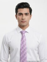 YBRAND-Classic GG Pattern Silk Necktie for men-T-103