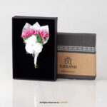 White Boutonniere Brooch B-1118