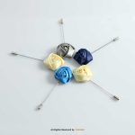 YBRAND-Trendy Flower Lapel Pins for men-LP-034