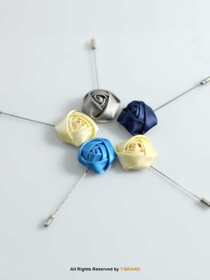 YBRAND-Trendy Flower Lapel Pins for men-LP-034