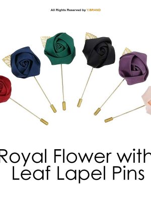 YBRAND-Royal Flower Lapel Pins for men-LP-037