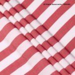 Red White Linen Bold Striped Fabric YCS-1022 - Image 5