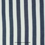 Blue White Linen Bold Striped Fabric YCS-1023 - Image 4