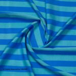 Aqua blue Linen Bold Striped Fabric YCS-1021