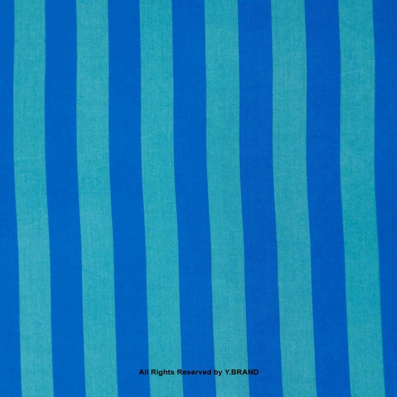 Aqua blue Linen Bold Striped Fabric YCS-1021 8 YCS 1041B