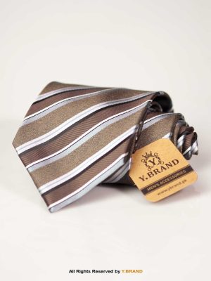 Striped 8.2cm Formal Fiber Necktie- T-133