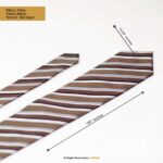 Striped 8.2cm Formal Fiber Necktie- T-133 - Image 2