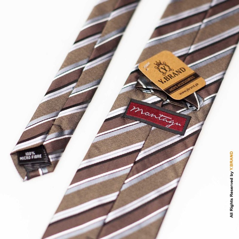 Striped 8.2cm Formal Fiber Necktie- T-133 6 T 133b