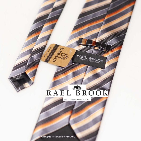 Retro 9.5cm Formal Striped Poly Necktie- T-134 3 Retro 9.5cm Formal Striped Poly Necktie- T-134