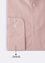 Tea-Pink Five Spread Collar formal shirt FS-1042 - Image 4