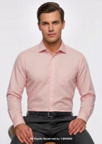 Tea-Pink Five Spread Collar formal shirt FS-1042