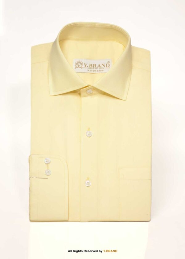 Light Yellow Five Spread Collar formal shirt FS-1044