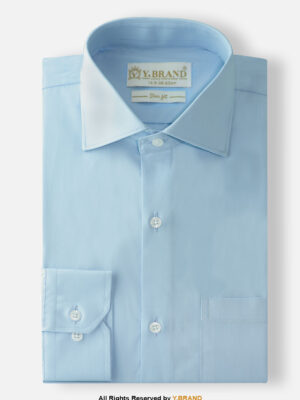 Sky Blue Five Spread Collar formal shirt FS-1047