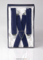Navy Blue Wide Braces, Heavy Duty Strong Clips Suspender for men-SB-1031