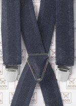 Dark Grey Wide Braces, Heavy Duty Strong Clips Suspender for men-SB-1032 - Image 3