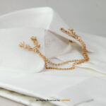 Markhor brooch, Collar pin with Diamond & Chain B-1103